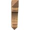 Ekena Millwork Merced Arts & Crafts Rough Sawn Bracket, Western Red Cedar, 6"W x 28"D x 28"H BKT06X28X28MRC03RWR - alternate 2
